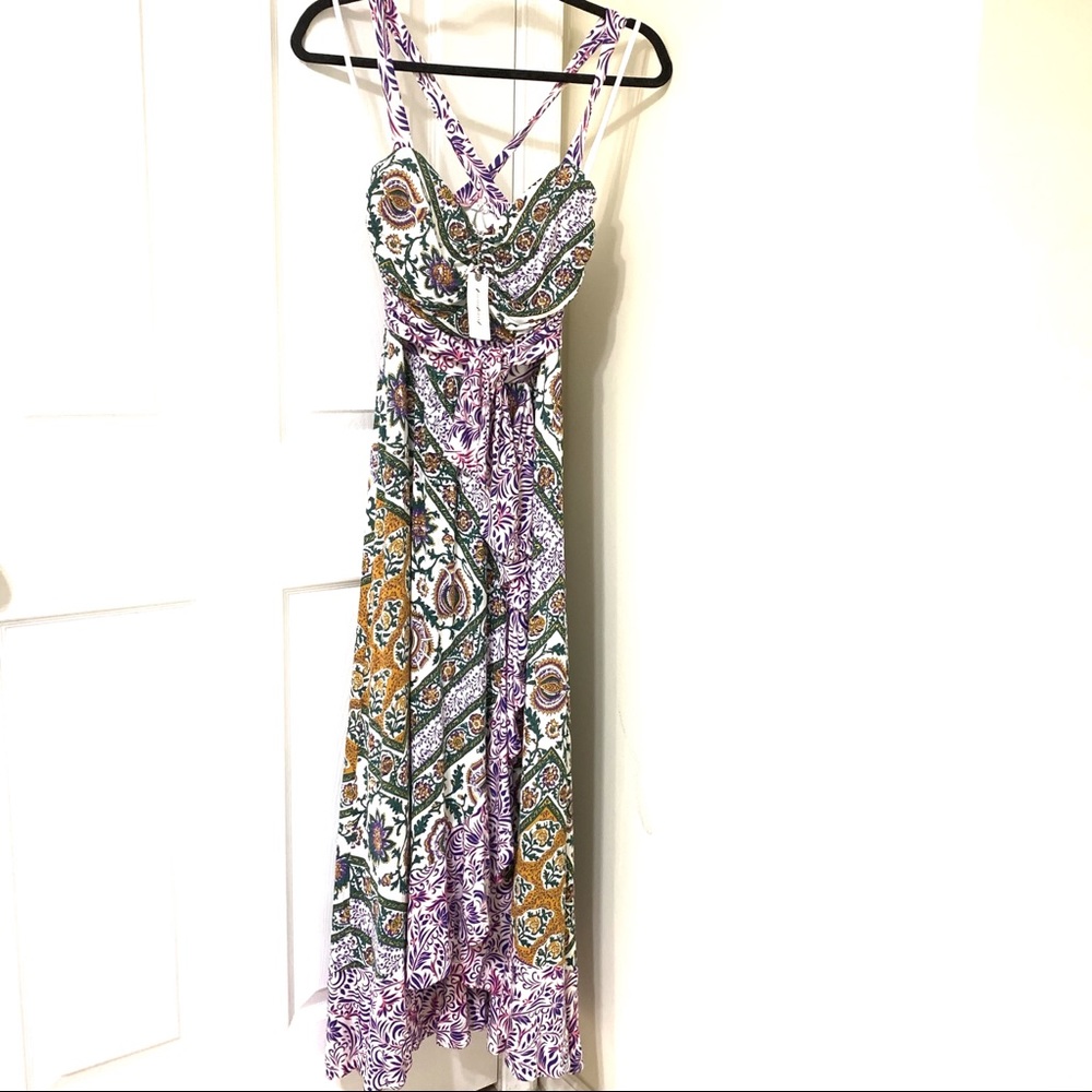 Anthropologie Multicolor Floral Patchwork Maxi Dress - Picture 4 of 8